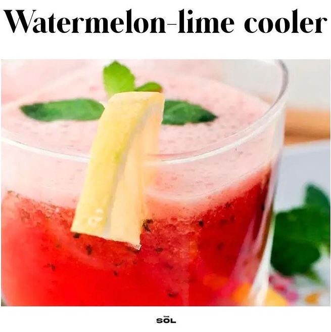 Watermelon-lemon cooler 🍉 🍋